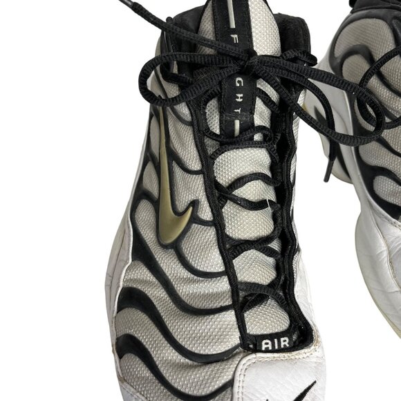 Nike Air Flight Determination Sneakers Mens Size 12.5 Lace Up White Black Rare - Picture 7 of 16